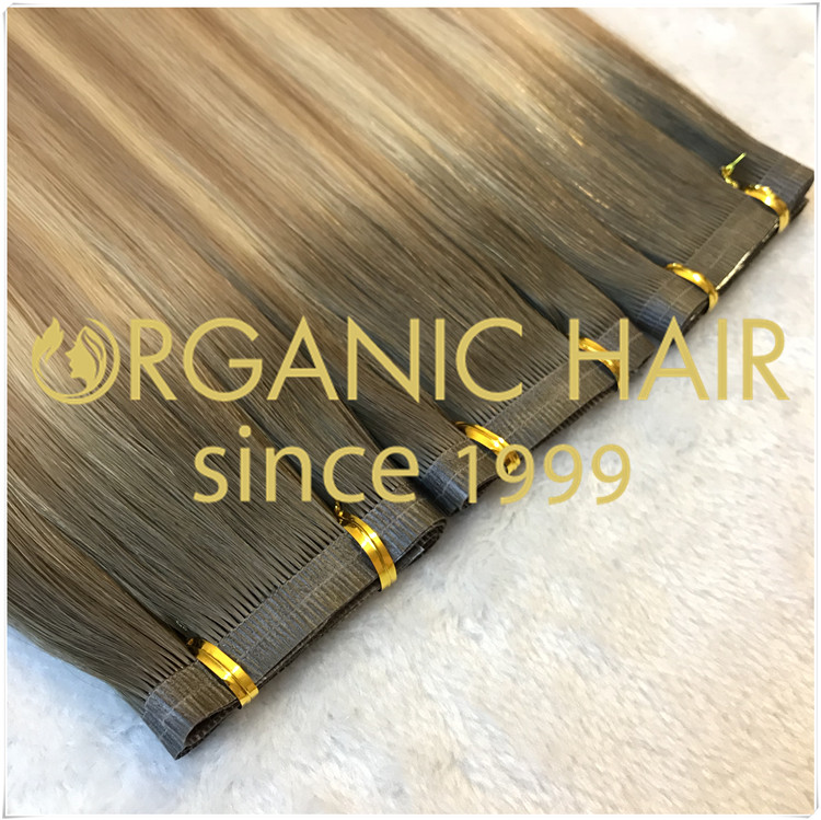 Hybrid weft seamless weft flat weft hair extensions CNY021